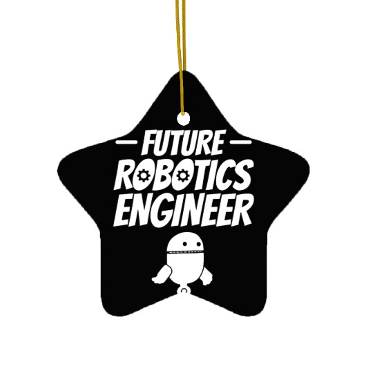 Future Robotics Engineer - Machine Learning AI Rob Ceramic Ornaments