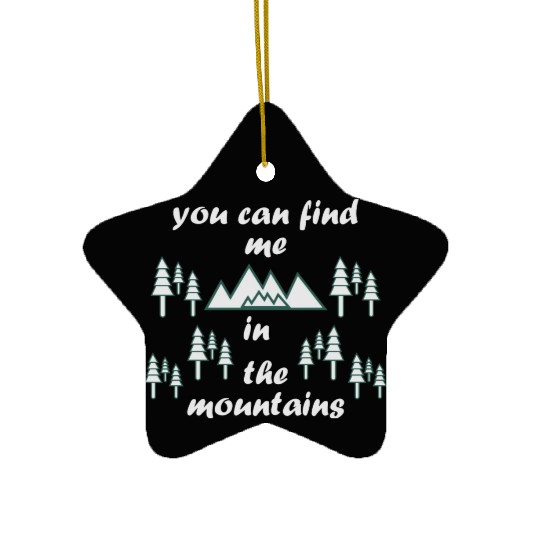 Take a Hike, Hiking Lover, Adventure, Nature. Ceramic Ornaments