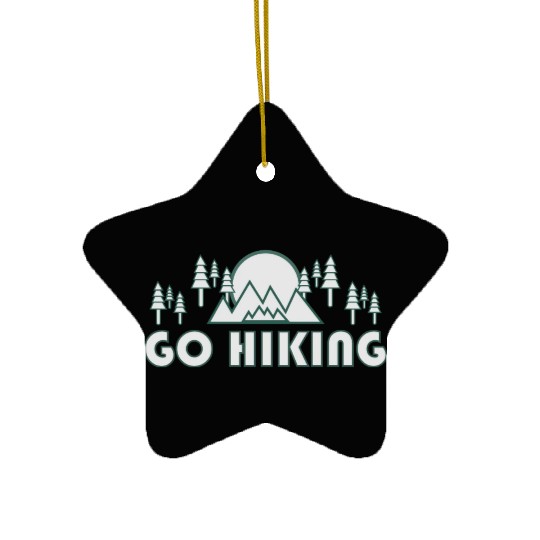 Take a Hike, Hiking Lover, Adventure, Nature. Ceramic Ornaments