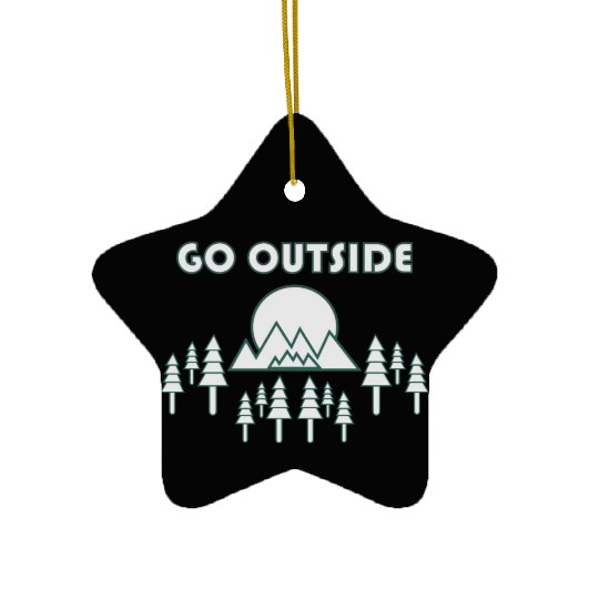 Take a Hike, Hiking Lover, Adventure, Nature. Ceramic Ornaments