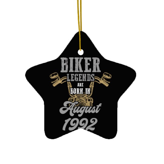 Motorcyclist Motorcycle Biker Born 1992 Ceramic Ornaments