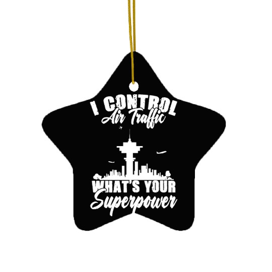 Air Traffic Control Funny Aviation For Atc Flight Ceramic Ornaments