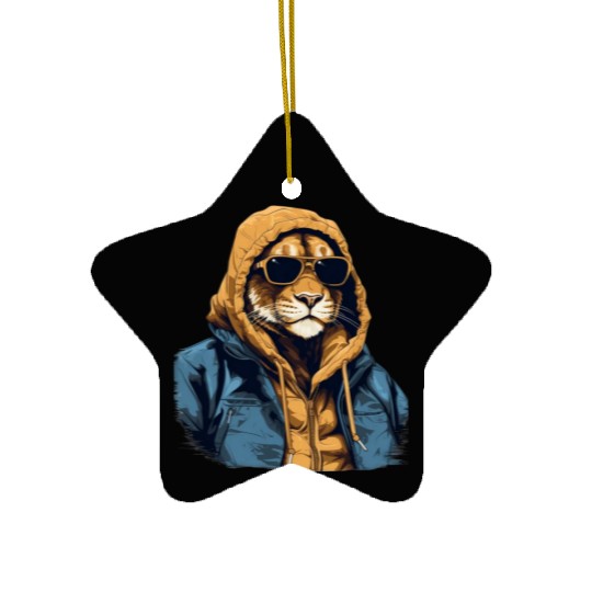 Mountain Lion Street Style | Mountain Lion Lovers Ceramic Ornaments