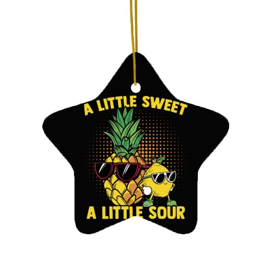 A Little Sweet A Little Pineapple And Lemon For Ceramic Ornaments