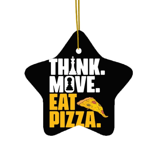 Funny Board Game Grandmaster For A Pizza Lover Ceramic Ornaments