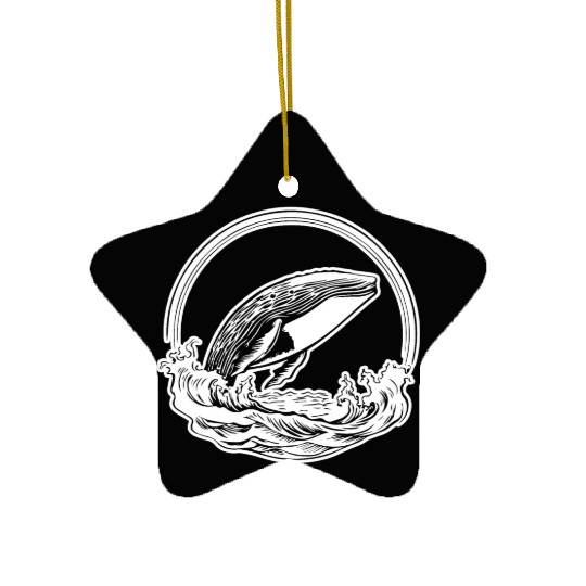 Whale Ocean Marine Ceramic Ornaments