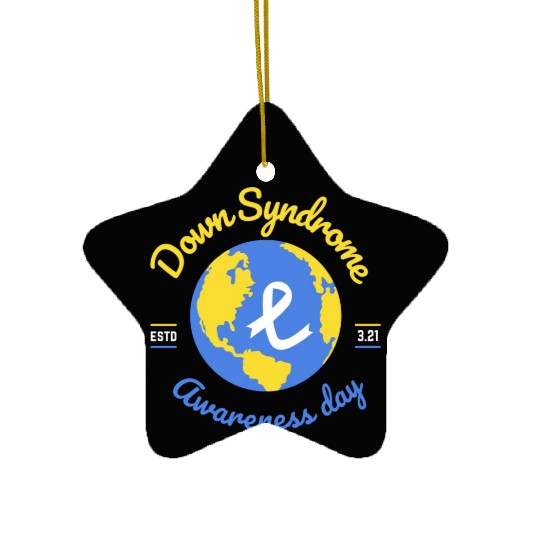 World Down Syndrome Awareness Day Ceramic Ornaments
