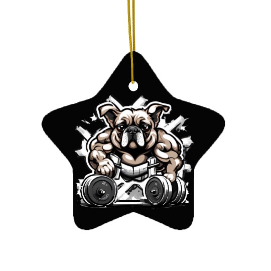 Elevate your workout game with our 'Gym Beast' Ceramic Ornaments