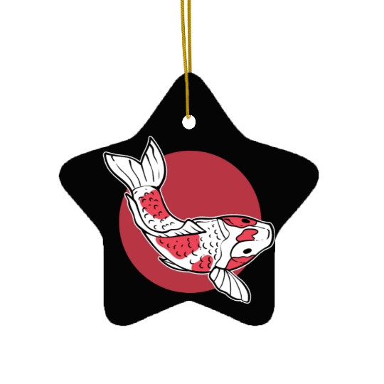 Japanese Koi Fish Koi Fish Keeper Ceramic Ornaments