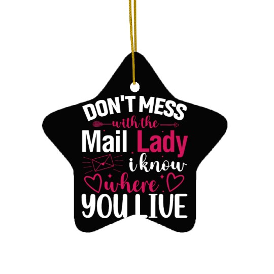 Postal Worker Ceramic Ornaments Funny Mail Carrier Mail Lady Pos