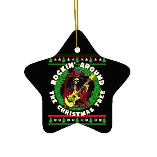 Christmas quote, Christmas Tree, Christmas funny Ceramic Ornaments