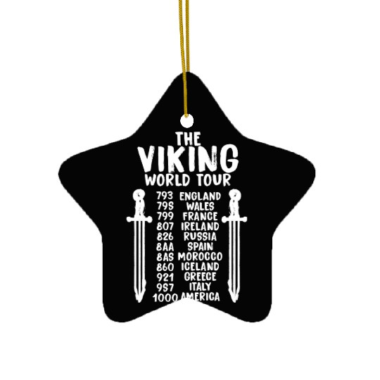 The Viking World Tour Ceramic Ornaments