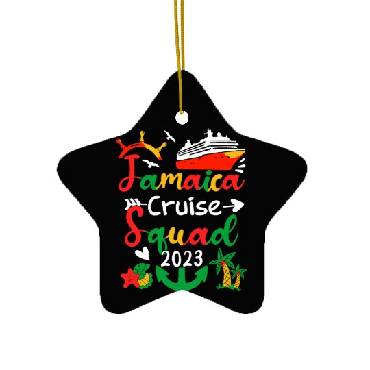 Jamaica Cruise Ship Friends Vacation Ceramic Ornaments