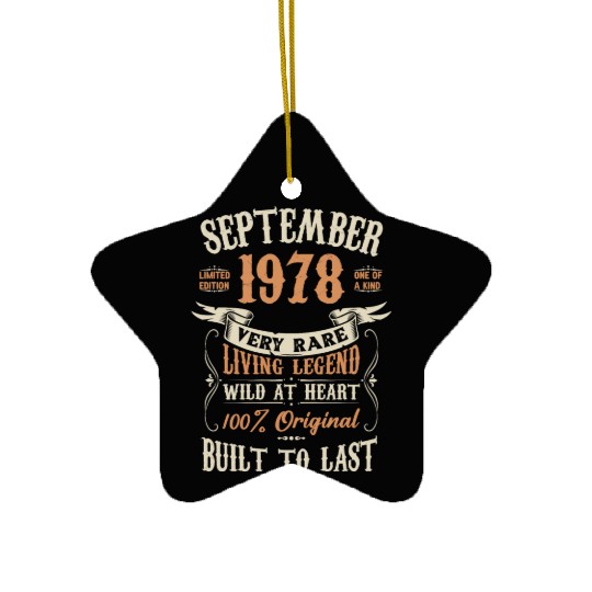 September 1978 Birthday Surprise Ceramic Ornaments