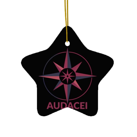 Courageous Evolution: Audacei Color Logo Ceramic Ornaments