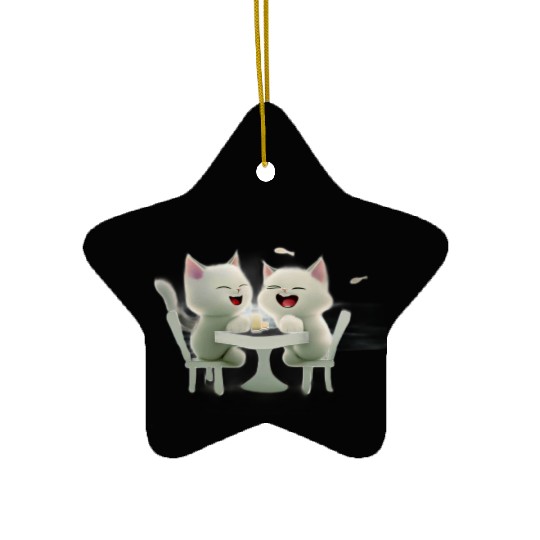 Workout Kitten My Swole On Dumbbell Cat Sport Gift Ceramic Ornaments