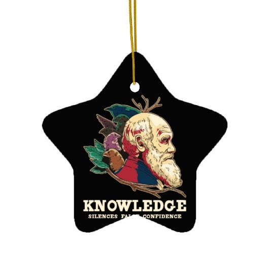 Charles Darwin ATHEIST ATHEISM ANTI RELIGION Ceramic Ornaments