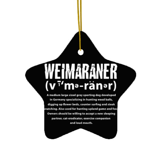 Weimaraner Definition Meaning Ceramic Ornaments