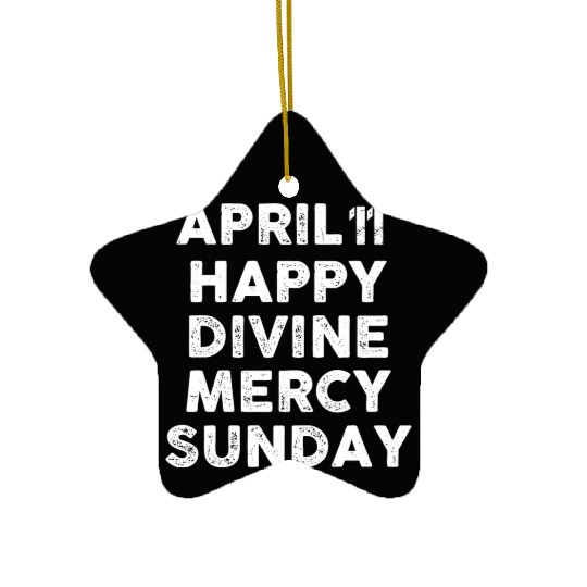Divine Mercy Sunday Ceramic Ornaments