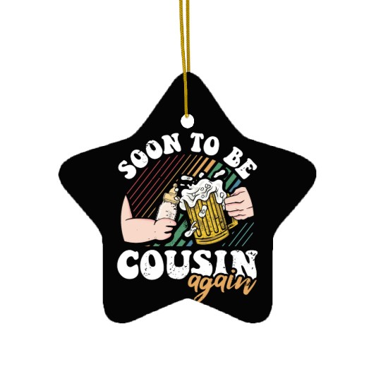 Soon To Be Cousin Thoughtful Baby Pregnancy Ceramic Ornaments