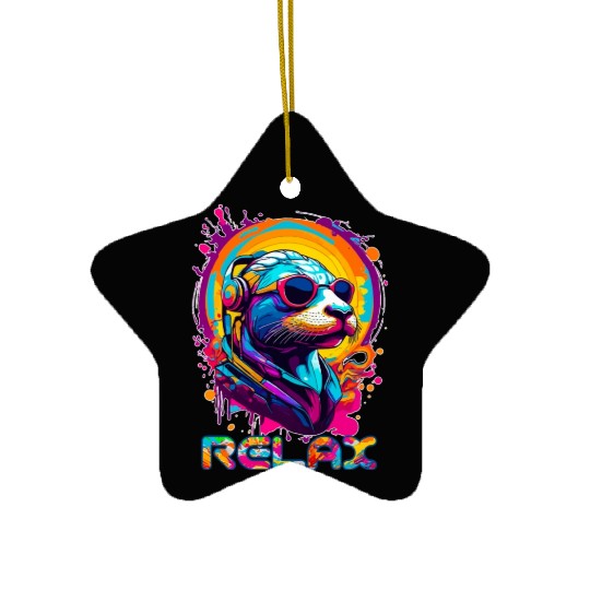 Relax Seal Ceramic Ornaments