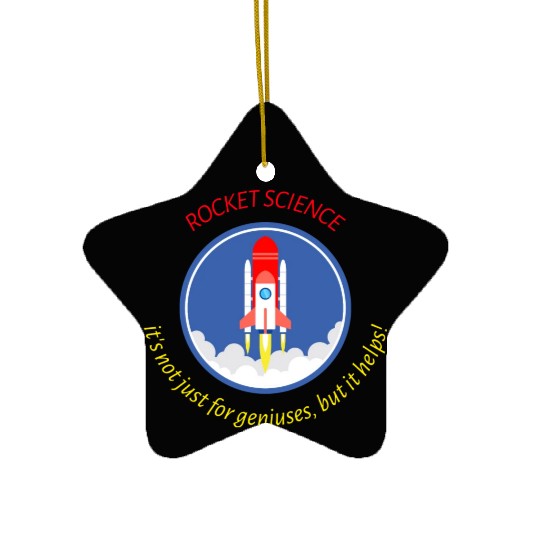 Rocket Scientist Ceramic Ornaments