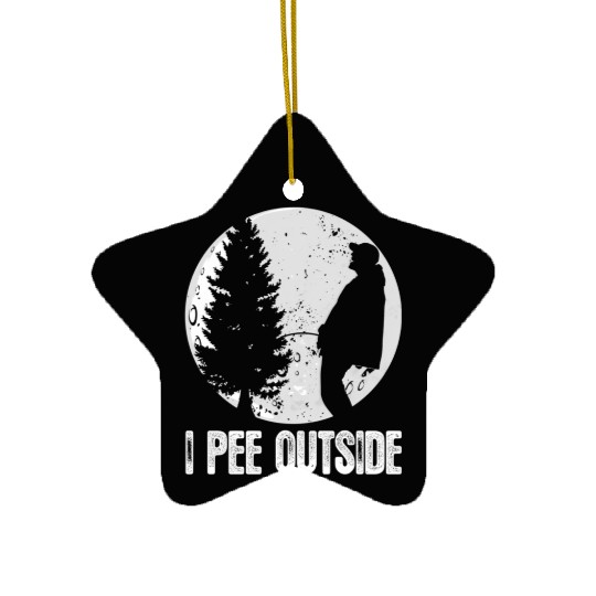 Campings For I Pee Outside Inappropriate Ceramic Ornaments