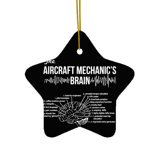 Aircraft Mechanics Brain Ceramic Ornaments Ceramic Ornaments Limited Edition