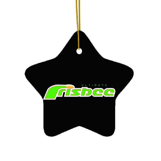ultimate frisbee green Ceramic Ornaments
