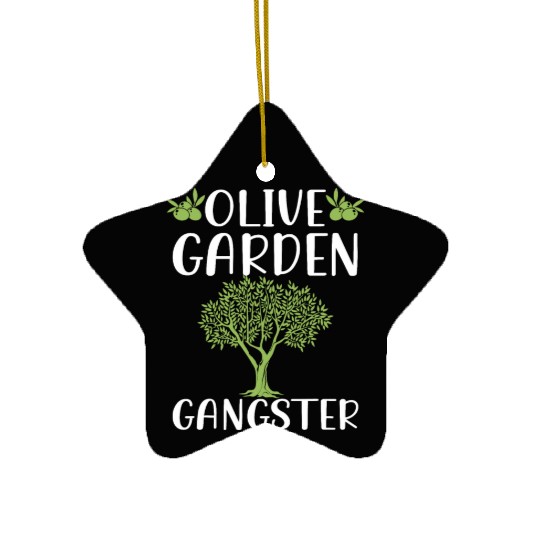 Olive Garden, Gardening, Olive Graphic Ceramic Ornaments