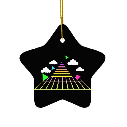 Game 8-bit pixel retro style 90s. Ceramic Ornaments