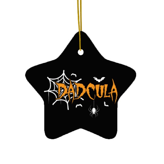 Vampire For Dad Lazy Creepy Halloween Ceramic Ornaments