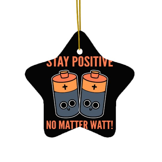 Optimistic Sayings Lineman Ceramic Ornaments