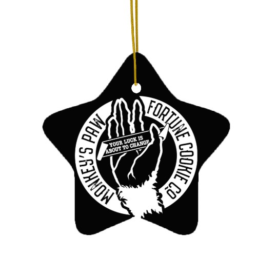 Monkey s Paw Fortune Cookie Company Ceramic Ornaments