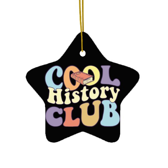 Cool History Club History Buff BA History Major Ceramic Ornaments
