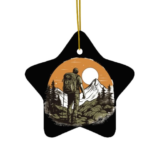 Take A Step Back In Time With A Vintage Hike Ceramic Ornaments