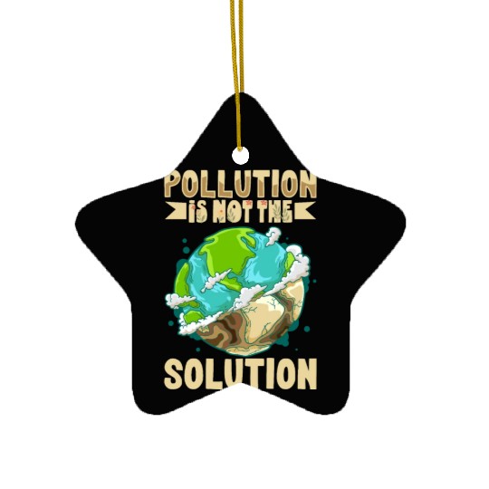 Climate Change Environmental Earth Day Planet Ceramic Ornaments
