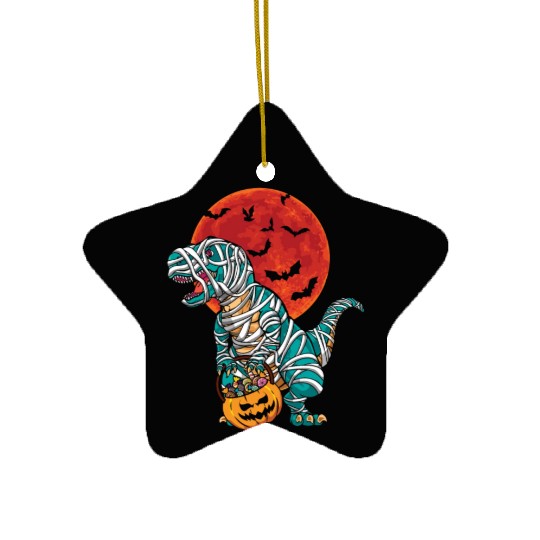 Dinosaur Mummy Pumpkin Lazy Creepy Halloween Ceramic Ornaments