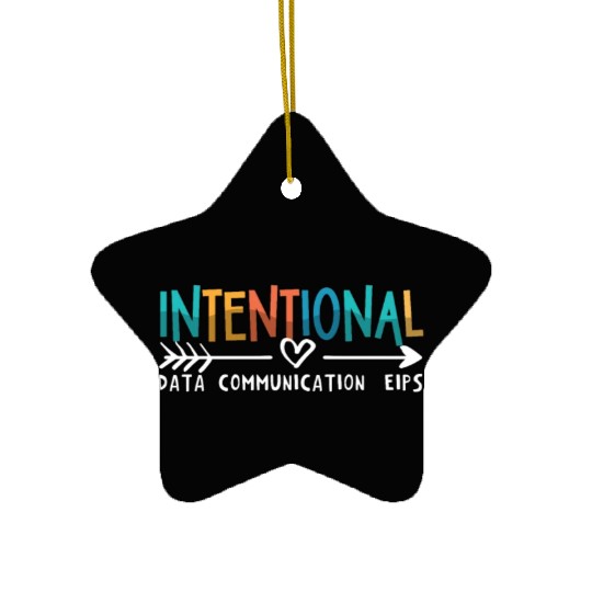 IEP Intentional Data Communication Autism Teacher Ceramic Ornaments