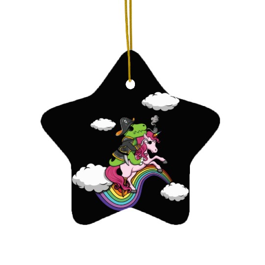 Dinosaur Pirate Unicorn Lazy Creepy Halloween Ceramic Ornaments