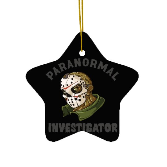 Ghost Hunting Paranormal Investigator Ceramic Ornaments