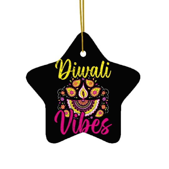 Happy Diwali Diwali Festival Indian Hindu Hinduism Ceramic Ornaments