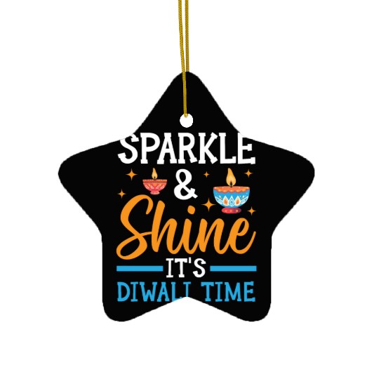 Happy Diwali Diwali Festival Indian Hindu Hinduism Ceramic Ornaments