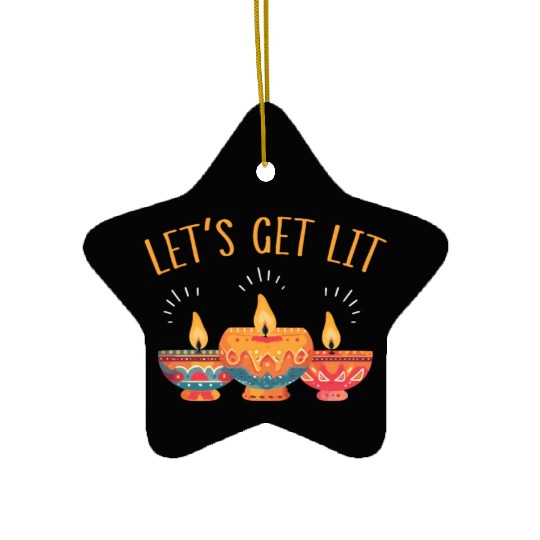 Happy Diwali Diwali Festival Indian Hindu Hinduism Ceramic Ornaments