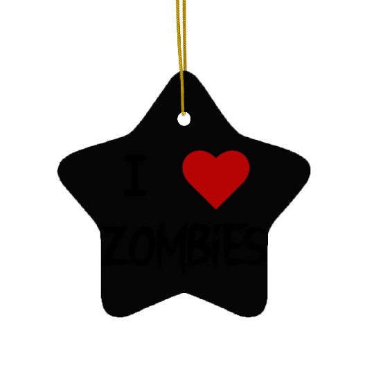 ZoMBiE LoVE Ceramic Ornaments