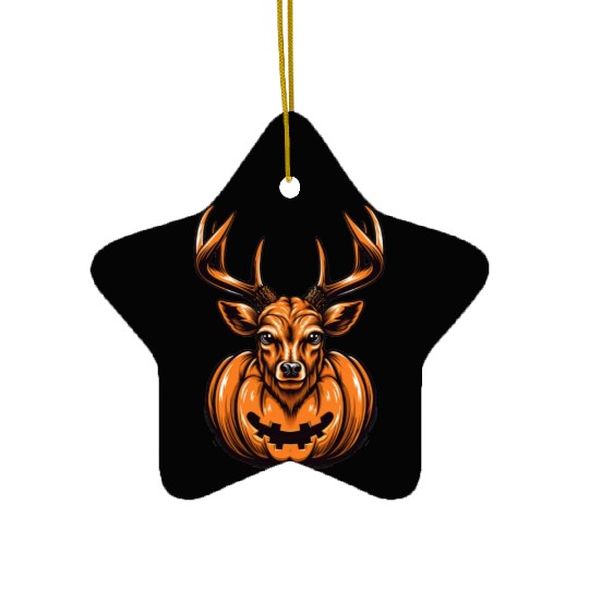 Deer Pumpkin Lazy Halloween Party Costume Kids Ceramic Ornaments