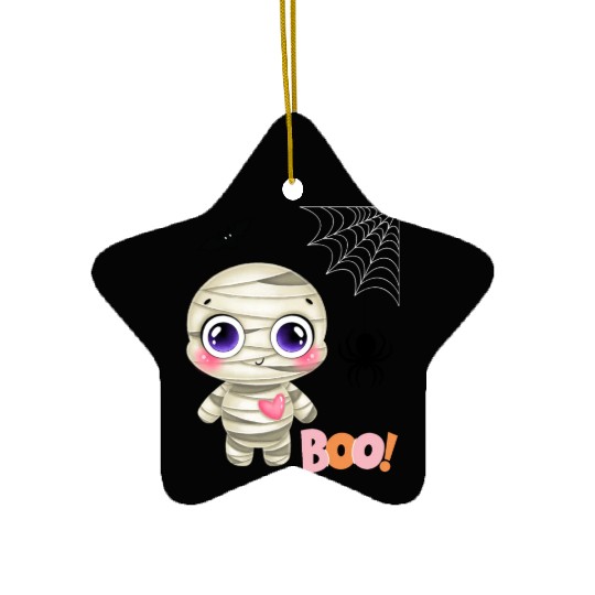 Halloween Baby Mummy Ceramic Ornaments