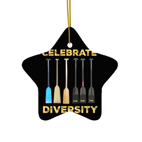 Funny Dragon Boat Racing Paddle Ceramic Ornaments