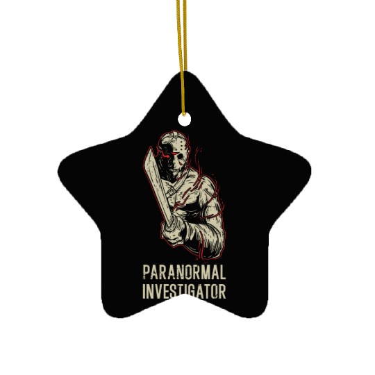 Ghost Hunting Paranormal Investigator Ceramic Ornaments