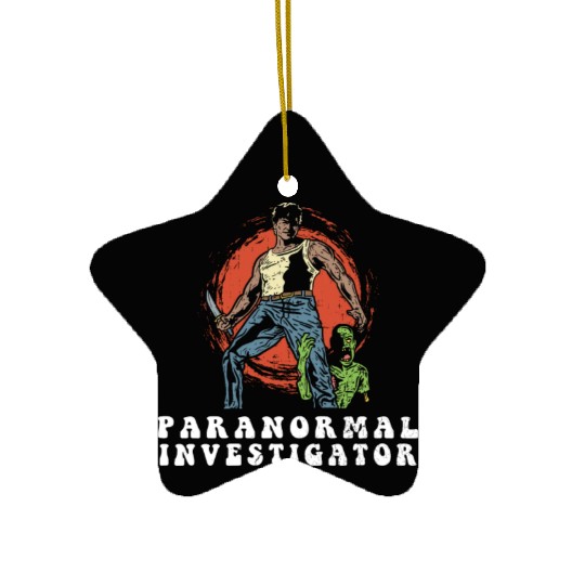 Ghost Hunting Paranormal Investigator Ceramic Ornaments
